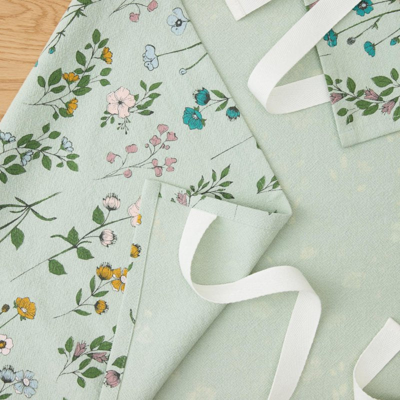Flatwoven Botanical Dishtowel Apron - Multicolor, 20" x 30"