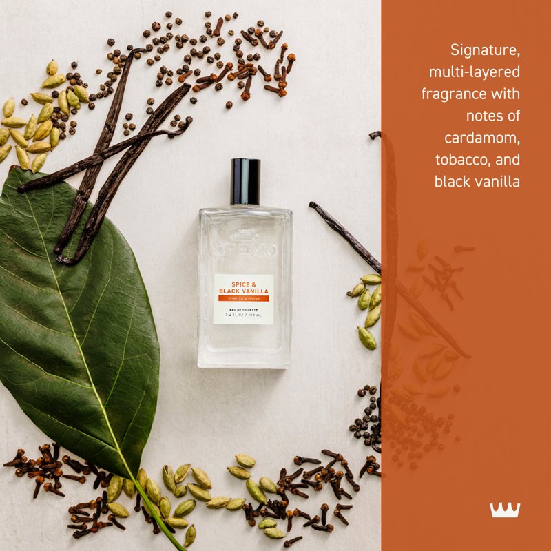 Spice & Black Vanilla Men's Cologne Spray - 3.4 oz Long-Lasting Fragrance