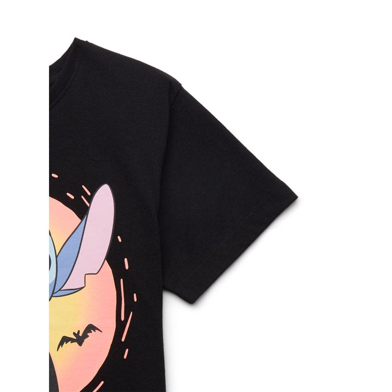 Halloween Skeleton Stitch Girls T-Shirt - S (6-6X) - Cute Graphic Tee