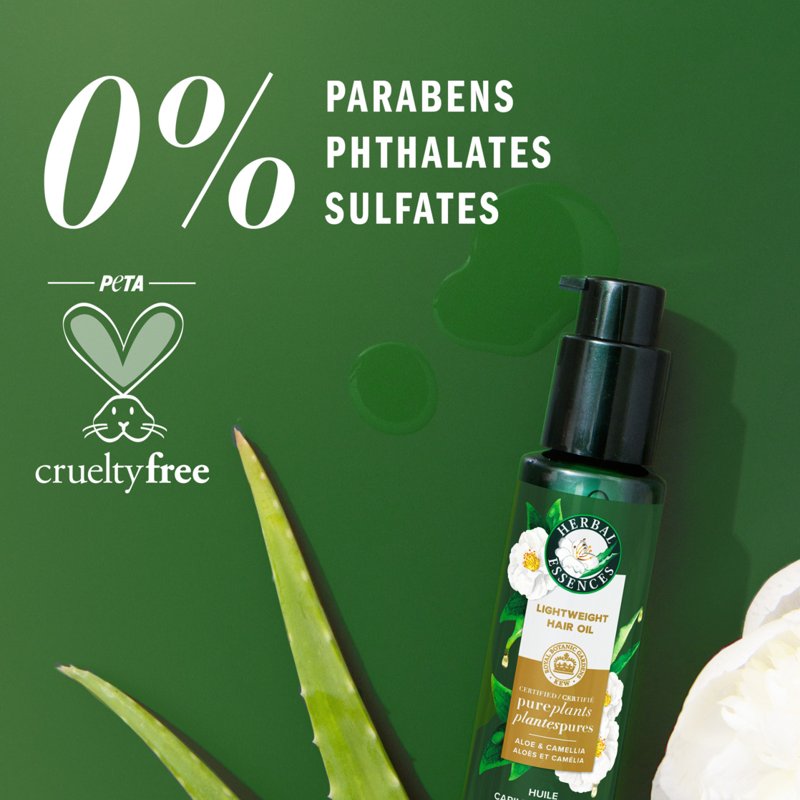 Lightweight Hair Oil with Aloe & Camellia Flower Oil - 3.2 fl oz