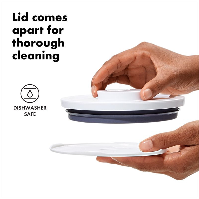 Airtight Food Storage Container Set - 3-Piece Round, BPA-Free