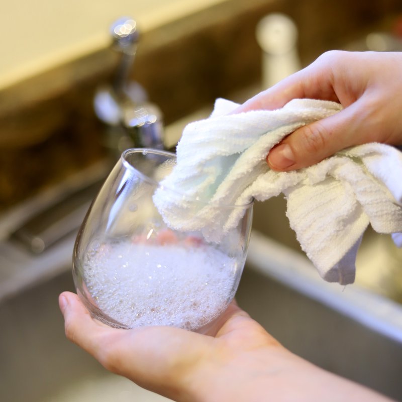 18-Piece Kitchen Bar Mop Dishcloth Set - 4 Pack, White