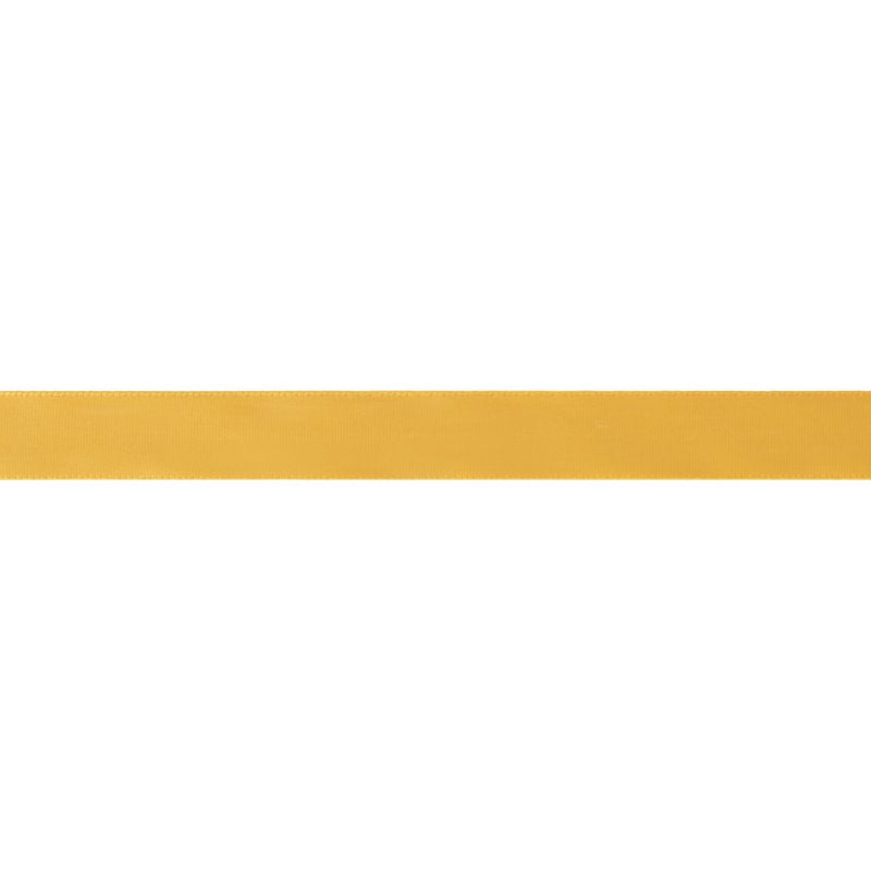 Mustard Yellow Satin Ribbon 5/8 Inch Single Face Polyester, 18 Feet - Craft & Sewing