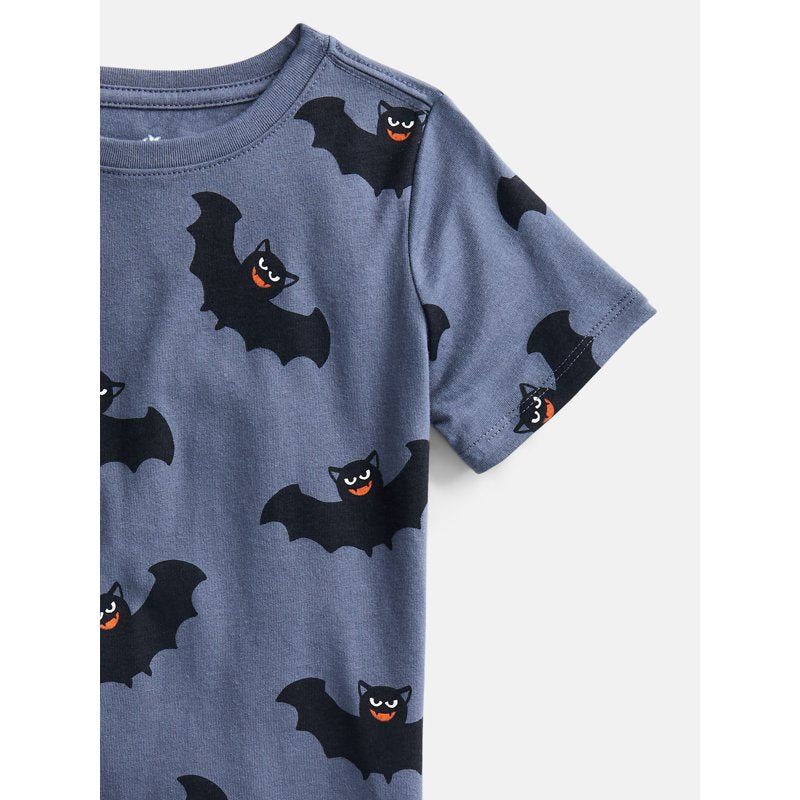Toddler Halloween Graphic T-Shirt - Slate Grey Bats, 12M-5T - Way to Celebrate