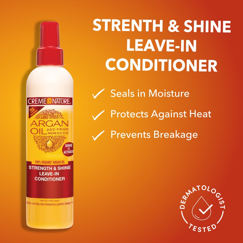 Argan Oil Leave-In Conditioner - Anti-Breakage Moisturizer, 8.45 fl oz