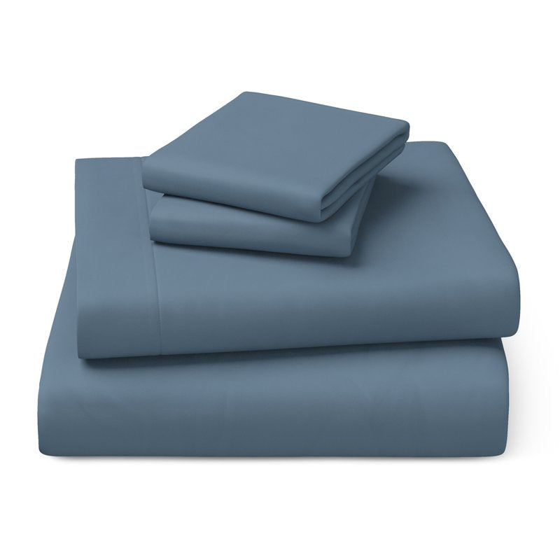 Full Kids Microfiber Bed Sheet Set - Blue, 4 Pieces