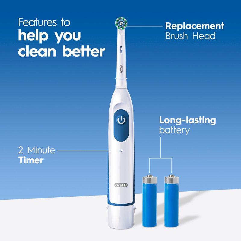 Battery Powered Toothbrush - Oral-B Pro 100 Precision Clean