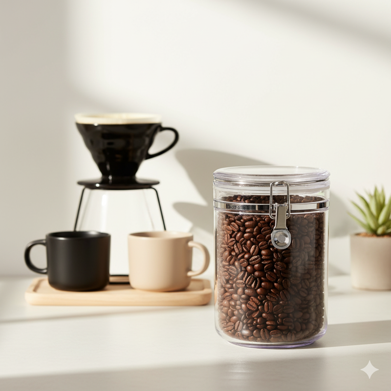Medium Round Food Storage Canister - 33.8 oz, Airtight, BPA-Free