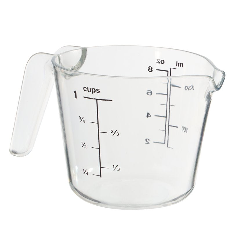 Large Spout Plastic Measuring Cup - 1 Cup, Clear