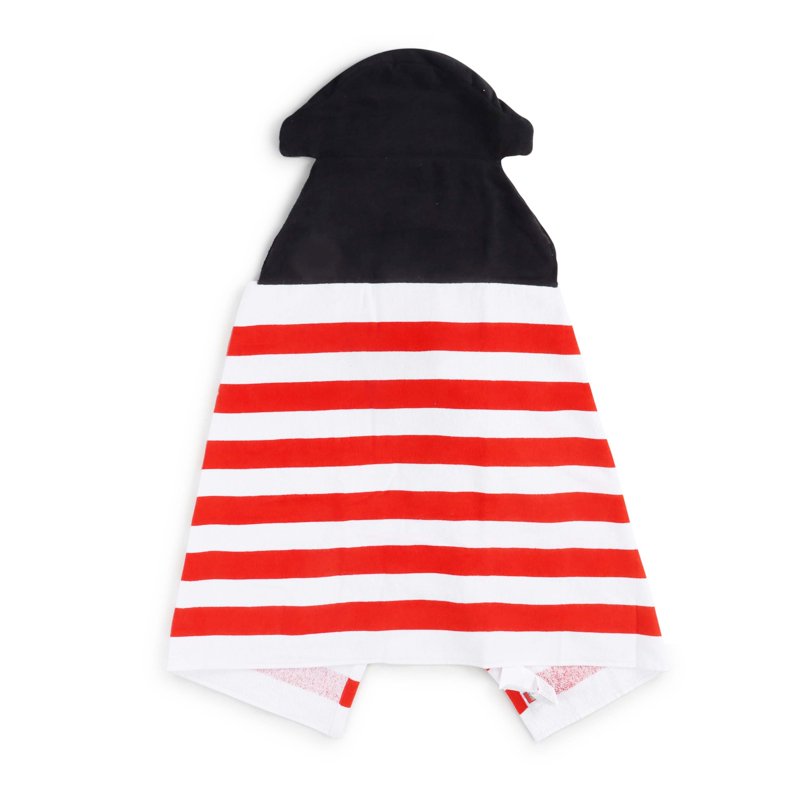 LEGO Pirate Kids Hooded Towel - Cotton, White & Red, 22 x 51 Inches