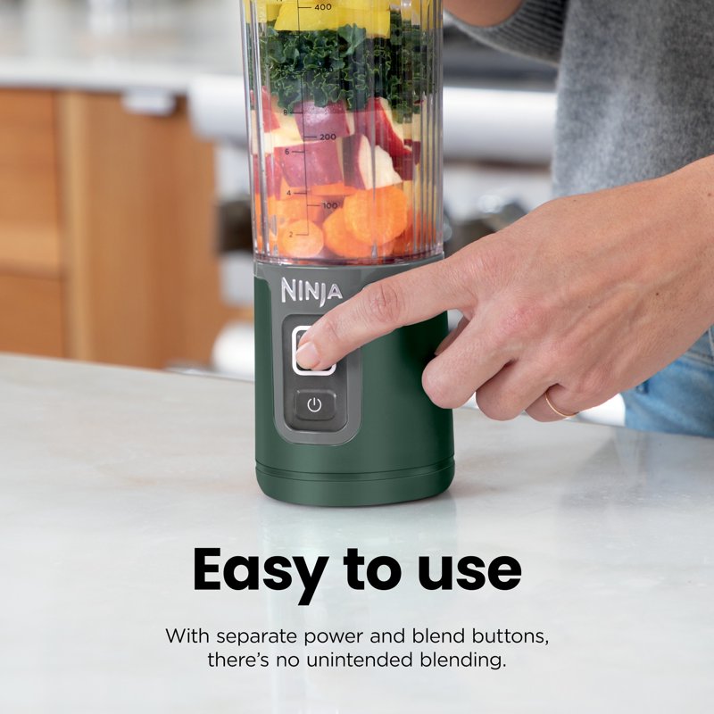 Ninja Blast 18 Oz Portable Blender - Green, Leak Proof Lid & Easy Sip Spout