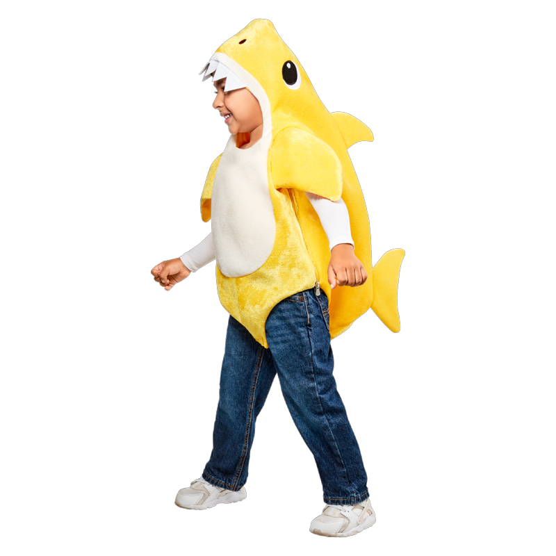 Toddler Baby Shark Halloween Costume - Size 2T with Sound Box, Yellow