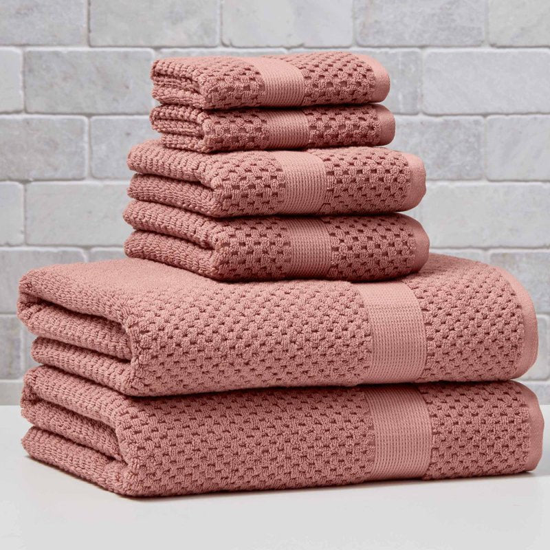 Better Homes & Gardens Soft Popcorn Texture Bath Towel - Old Rose