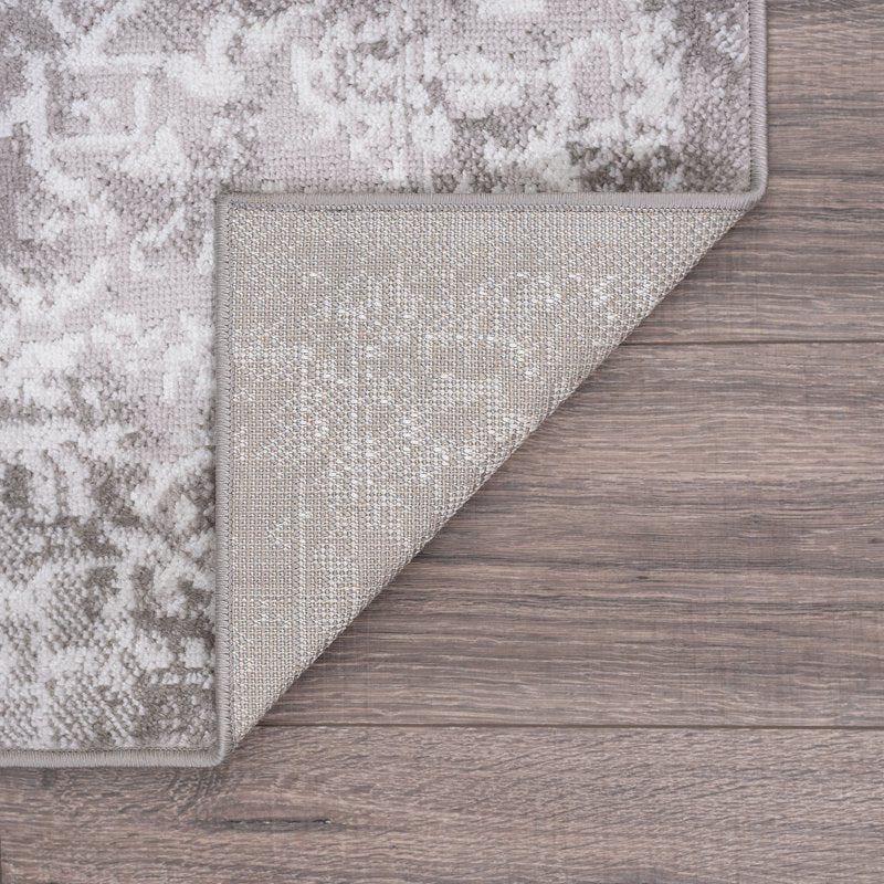 7'10'' x 10'2'' Gray Persian Traditional Area Rug for Living Room & Bedroom