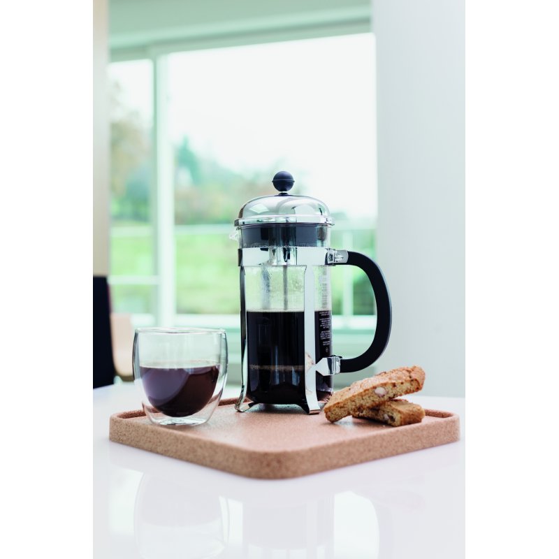 French Press Coffee Maker - 1L / 34 Oz / 8 Cup - Chrome