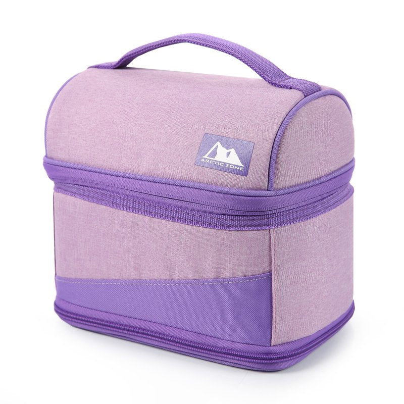 Expandable Lunch Box with Thermal Insulation & Ice Pack - Lavender