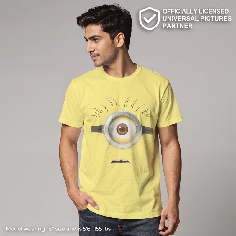 Men's Despicable Me Minions Shocked Face Graphic T-Shirt 3XL - Banana Lover