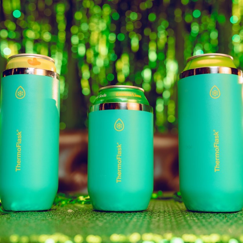12 oz Insulated Can Cooler & Cup - Screamin' Green