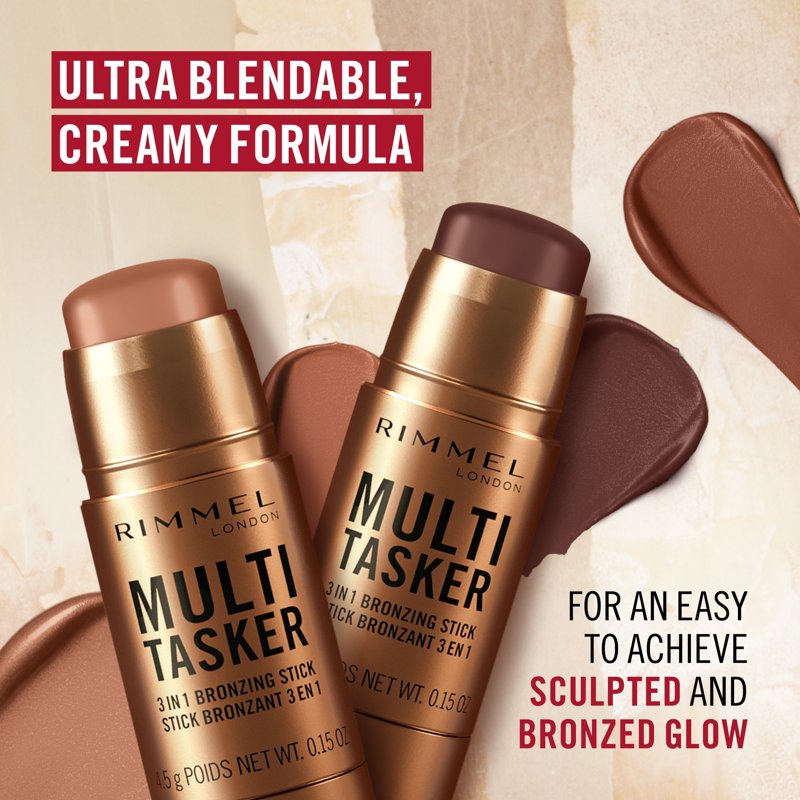 Cream Bronzer Stick for Sculpting and Radiant Sun-Kissed Glow