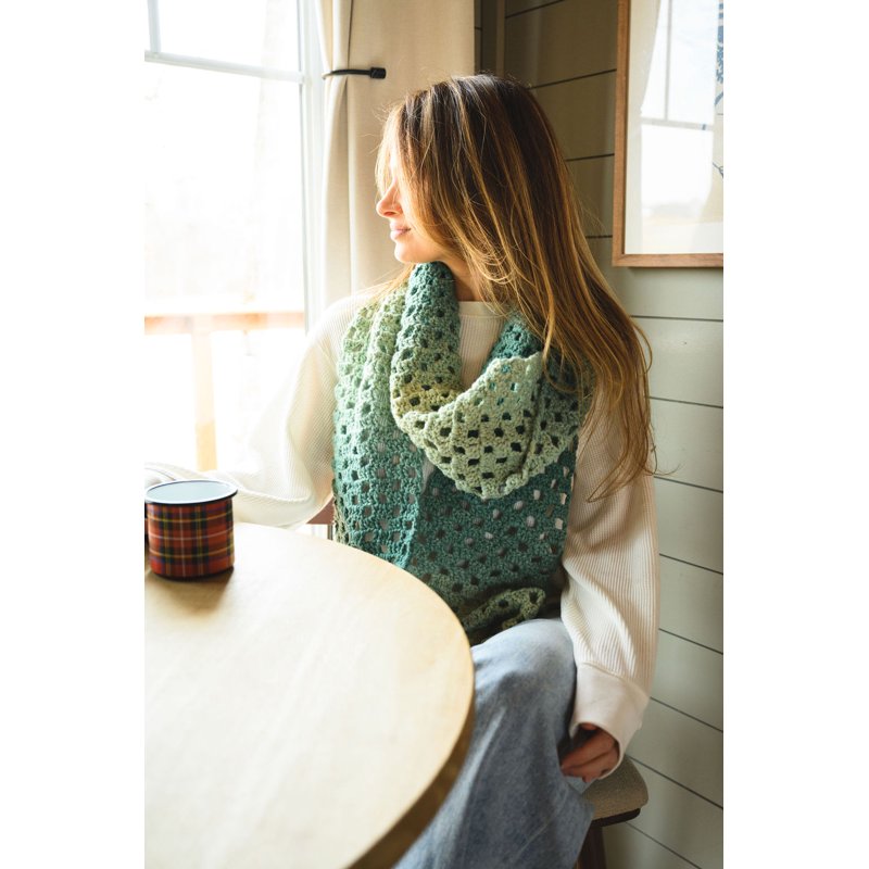 Lion Brand Landscapes Marble Recycled Yarn - Soft Eco-Friendly Wool Alternative