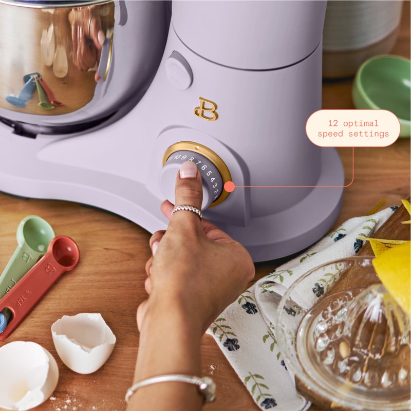 3.5 Qt Stand Mixer - Lavender with Flat Beater, Dough Hook, Whisk
