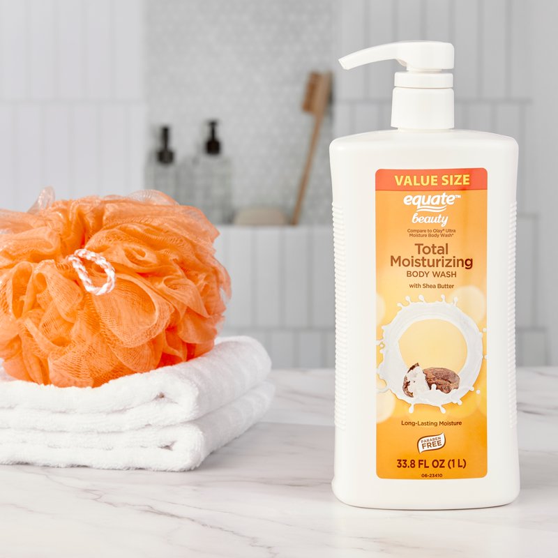 Total Moisturizing Body Wash with Shea Butter - 33.8 fl oz