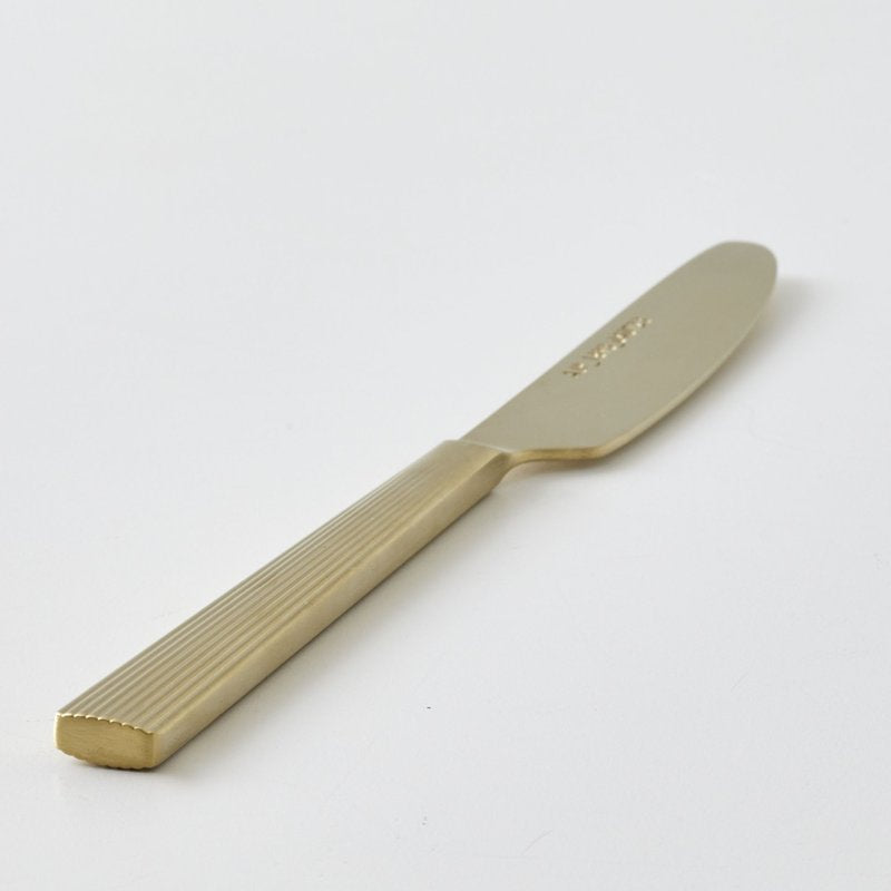 River Gold Satin Dinner Knife - Elegant Cutlery for Dining