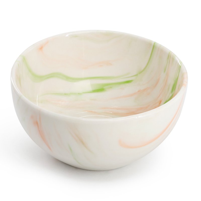 Fine Marble Porcelain Dinnerware Set - 16 Pieces, Service for 4 - Green
