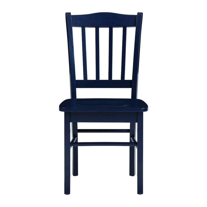 Shaker Dining Chairs Set of 2 - Navy Blue Finish