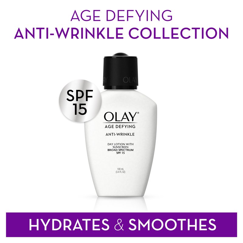 Age Defying Anti-Wrinkle Day Face Lotion with SPF 15 - 3 Pack