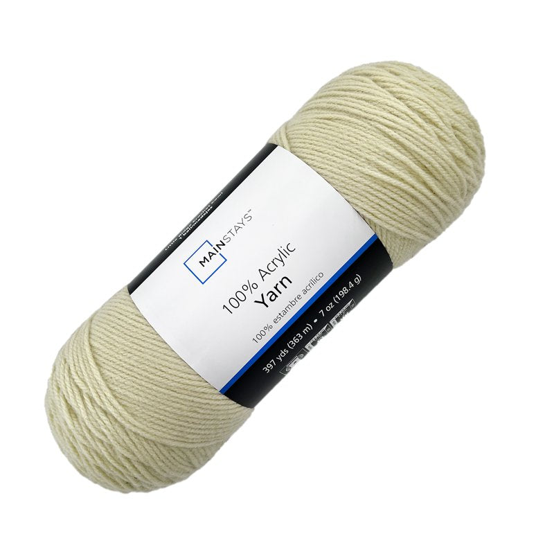 Medium Acrylic Yarn Buff - 7 oz, 397 Yards for Knitting & Crocheting
