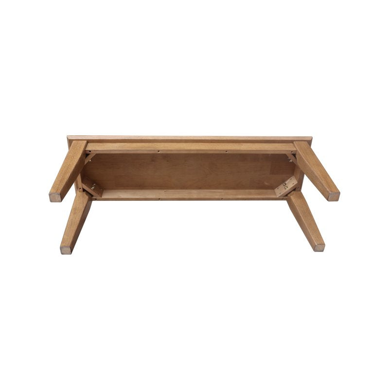 Solid Wood Shaker Style Accent Bench - Hickory
