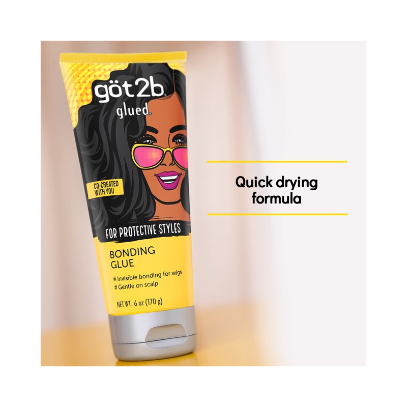 Invisible Wig Glue - Quick Dry Bonding Adhesive, 6 oz