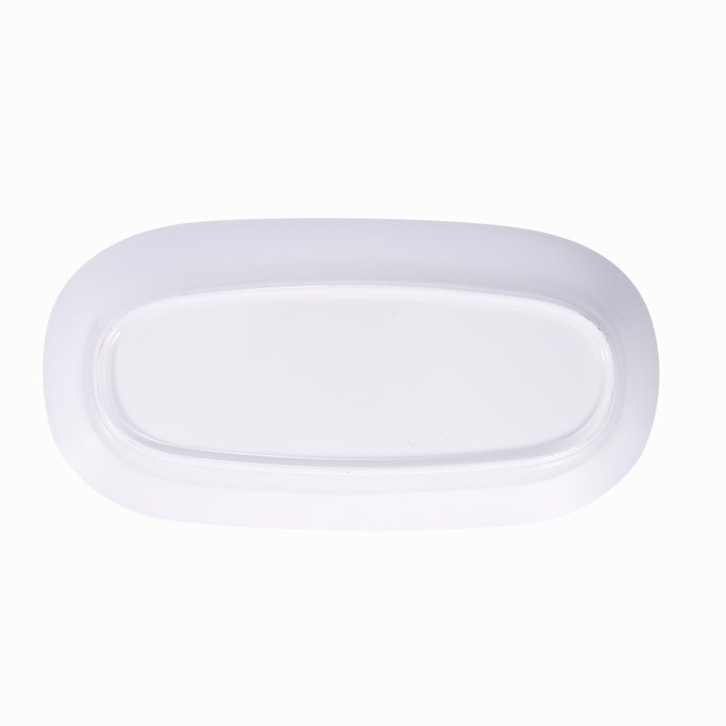 3-Quart Marble Print Melamine Oval Serve Bowl - Single