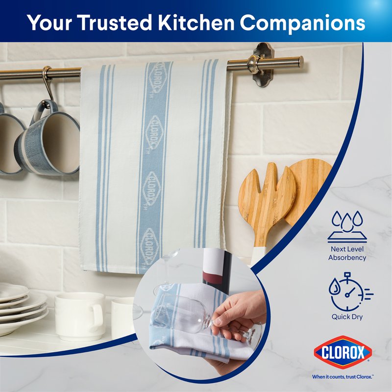 Cotton Kitchen Towel - 15" x 25" Blue - Single Pack
