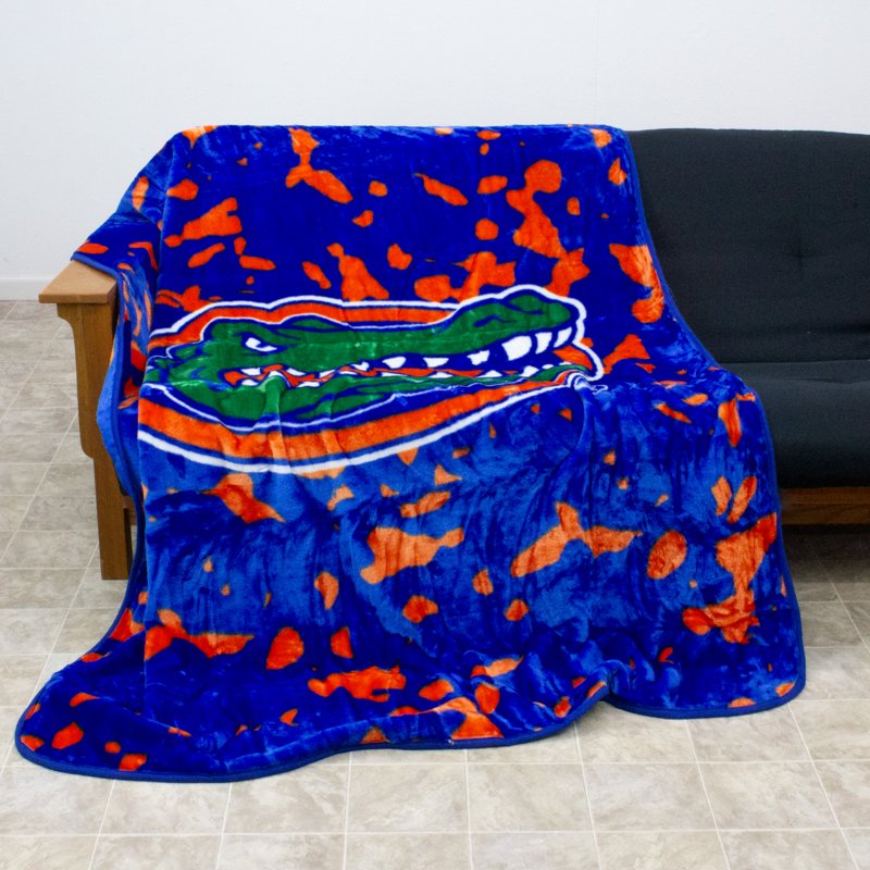 Florida Gators Raschel Throw Blanket - 86x63 Inches - College Covers Variation