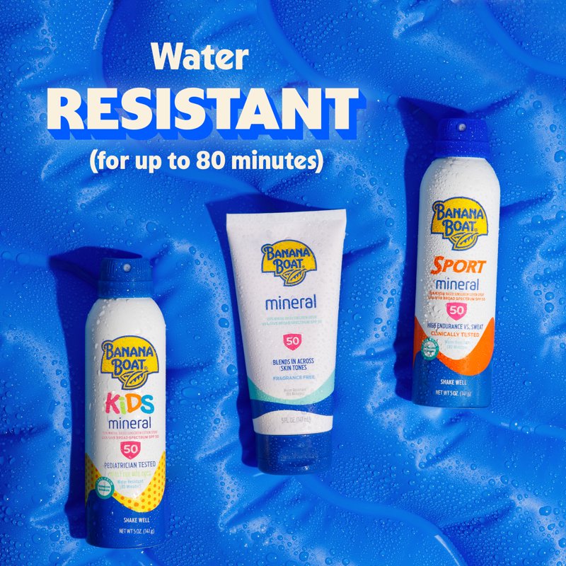 Kids Mineral Sunscreen Spray SPF 50 - 5 oz Water Resistant