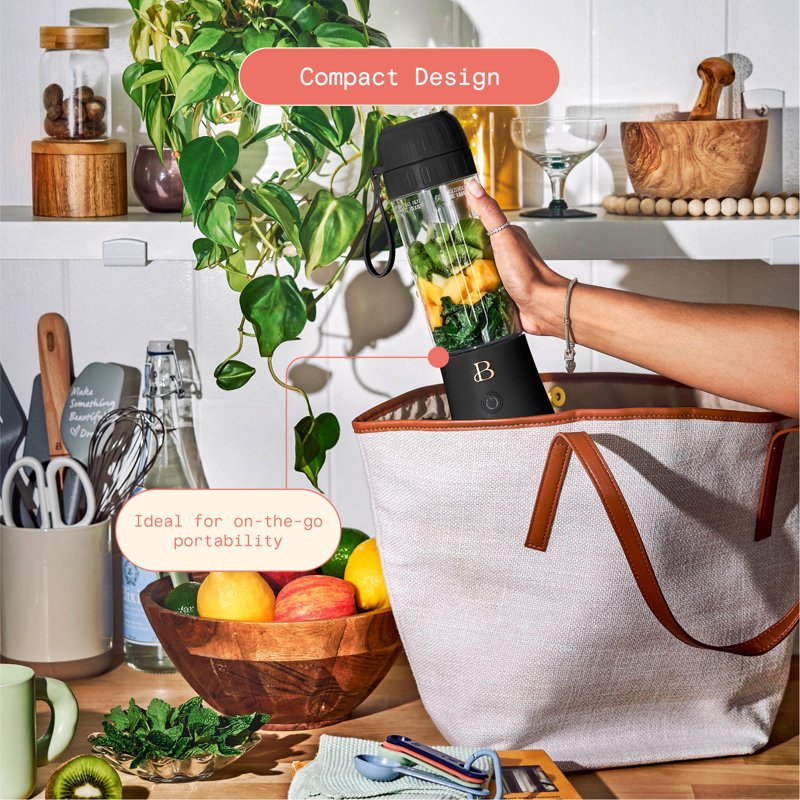 Portable To-Go Blender 2.0 - 70W, 16 oz, Black Sesame