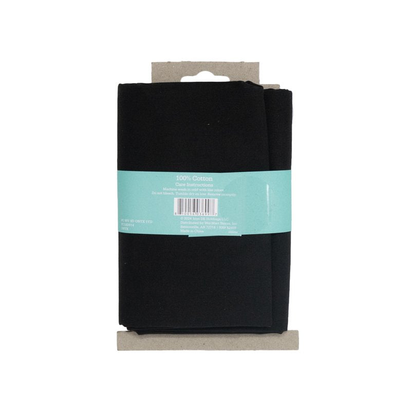 Black Cotton Fabric 1 Yard Pack - Precut Quilting & Sewing Material