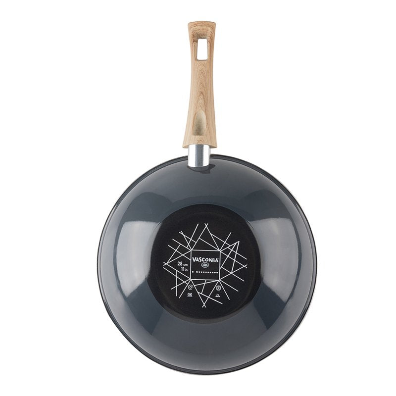 11-Inch Nonstick Enamel Steel Wok - Induction & Oven Safe