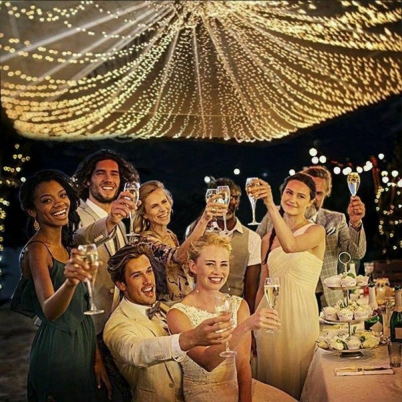 Waterproof LED Fairy String Lights with Remote Control - 65' Cold White, 200 LEDs, USB Operated for Indoor & Outdoor Decor