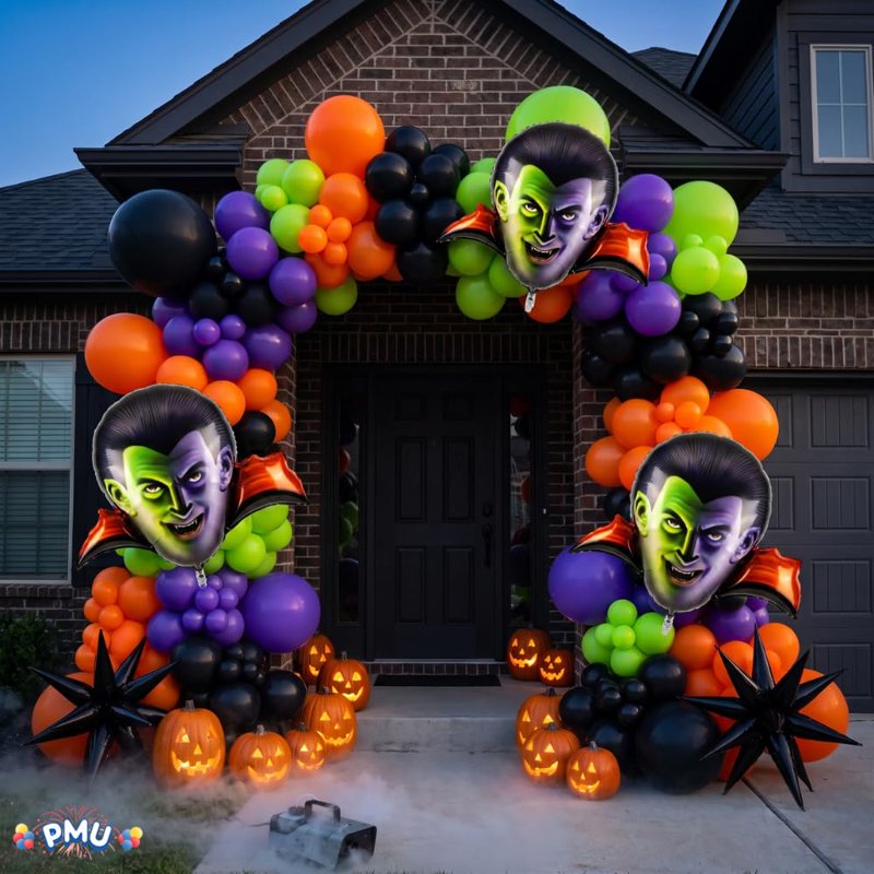 Halloween Dracula Mylar Balloon - 46 Inch Party Accessory with Variation of Pkg 1