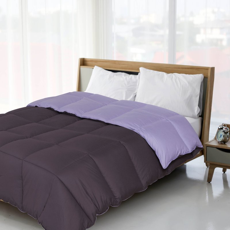 Reversible Down Alternative Comforter Full/Queen - Plum Lilac