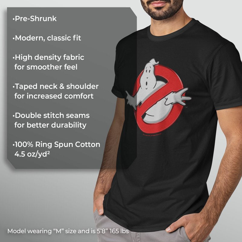 Men's Ghostbusters Logo Graphic T-Shirt - Small Black Officially Licensed