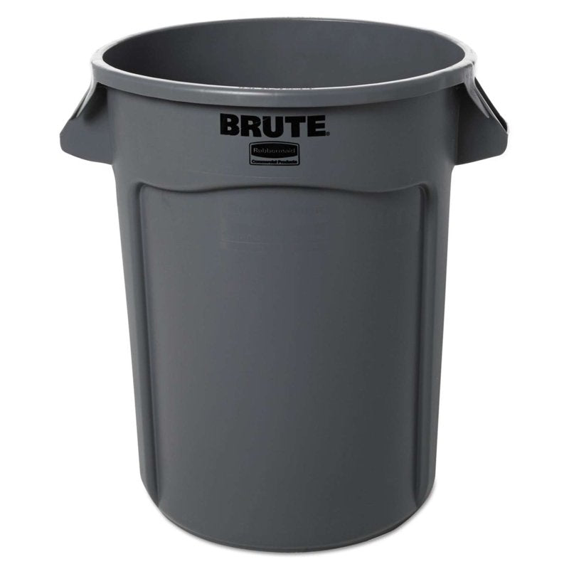 32 Gallon Touchless Indoor Garbage Can - Gray Plastic Waste Bin