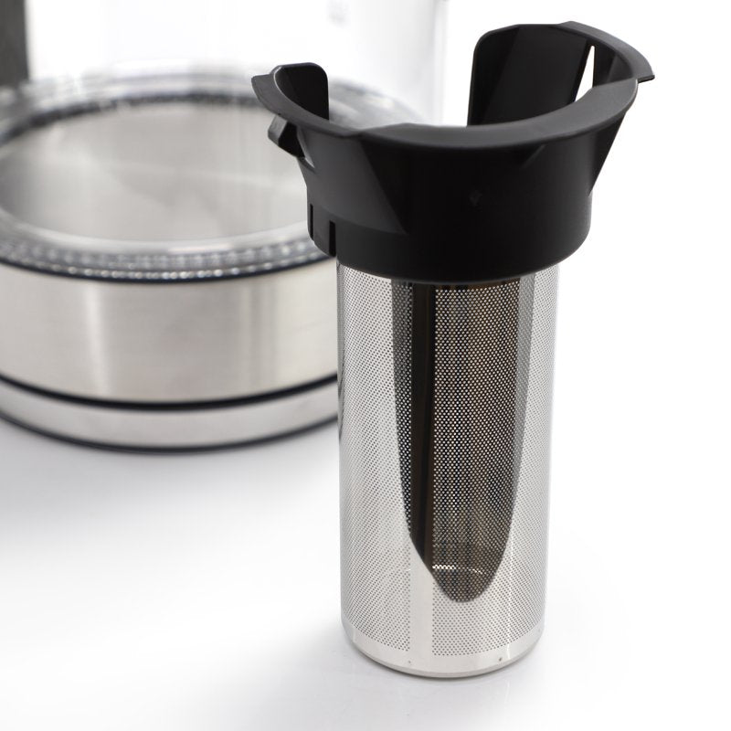 1.8L Electric Glass Tea Kettle with Removable Infuser & Auto Shut-Off