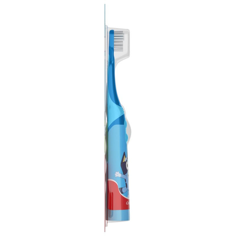 Kids Battery Toothbrush with Bluey Design - Vibrating Brush Head