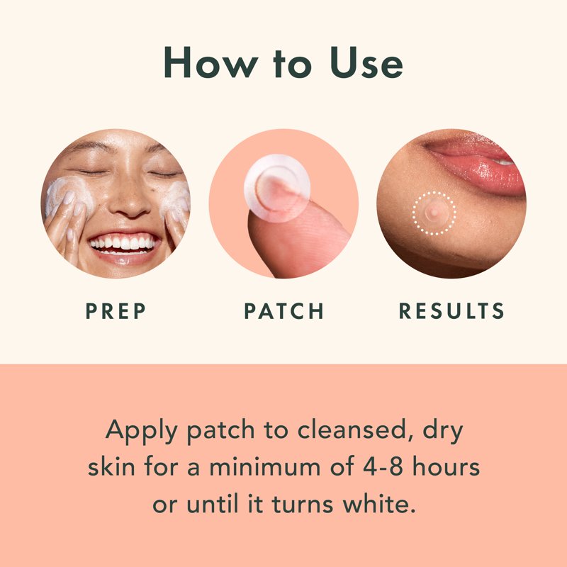 Invisible Hydrocolloid Acne Patches for Blemish Spot Treatment, 24 Count
