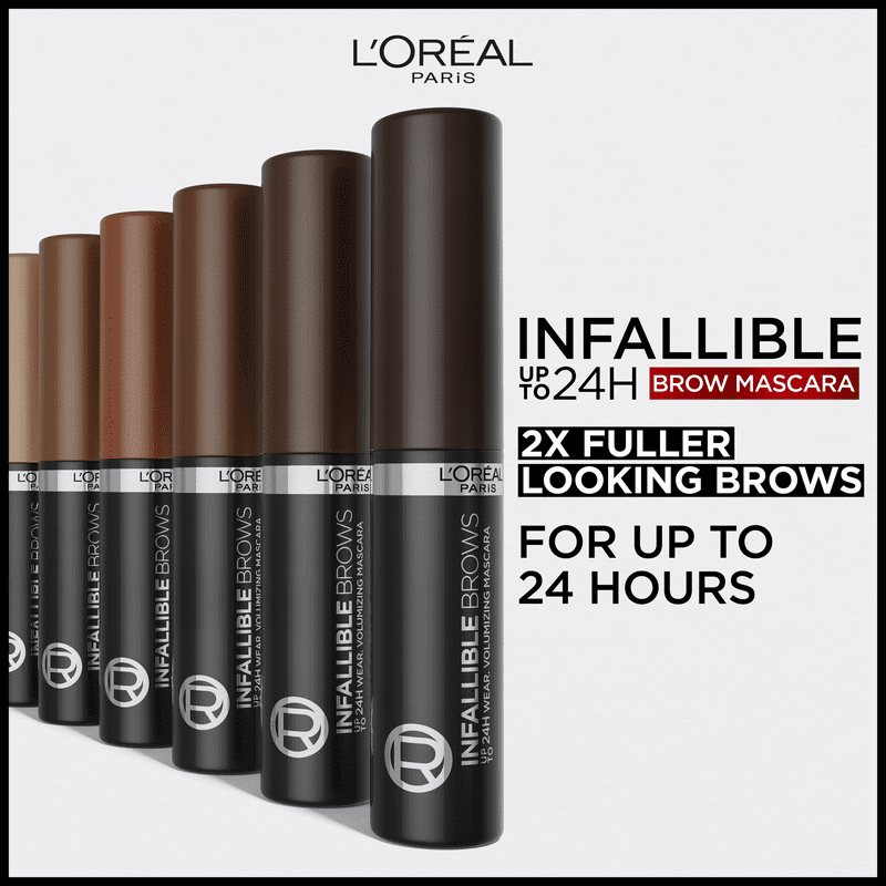 Volumizing Eyebrow Mascara - 24H Wear Fiber-Charged Brow Color
