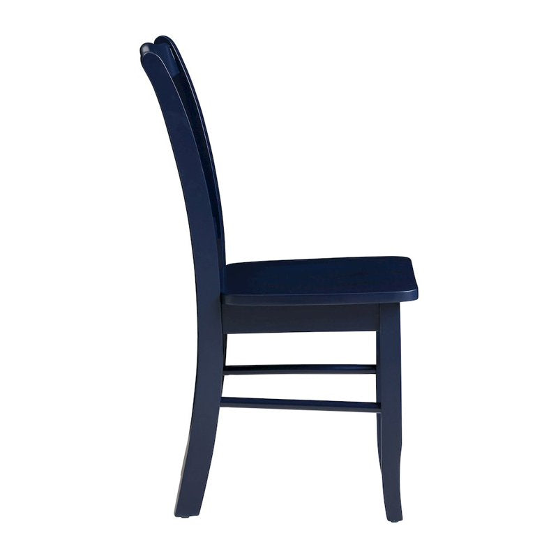 Shaker Dining Chairs Set of 2 - Navy Blue Finish
